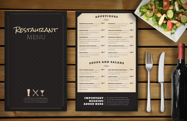 餐厅菜单设计的六项原则-酒店英语